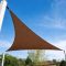 Sjenilo za sunce - za terasu, trikotne oblike 5x5x7m u boju kave- iz HDPE materiala