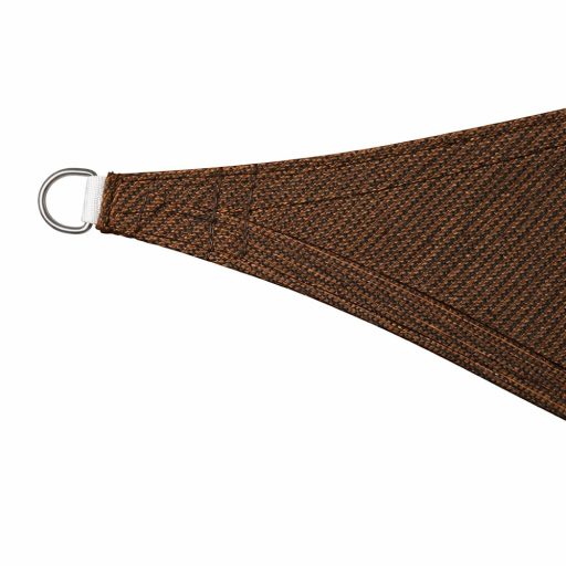 Sjenilo za sunce - za terasu, trikotne oblike 5x5x7m u boju kave- iz HDPE materiala