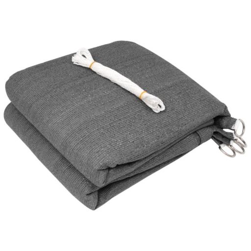 Sjenilo za sunce - za terasu, trikotne oblike 3,6x3,6,3,6m antracitne sive boje- iz HDPE materiala