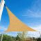Sjenilo za sunce - za terasu, trikotne oblike 5x5x7m bež boje- iz premium HDPE materiala