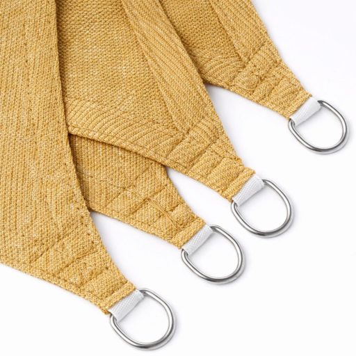 Sjenilo za sunce - za terasu, trikotne oblike 5x5x7m bež boje- iz premium HDPE materiala