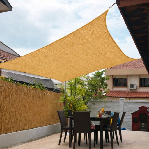 Sjenilo za sunce - za terasu, kvadratne oblike 2x4m bež boje- iz premium HDPE materiala