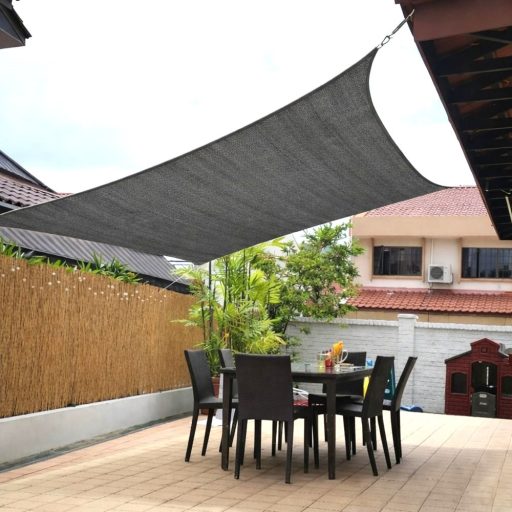 Sjenilo za sunce - za terasu, kvadratne oblike 3x4m grafitne boje- iz premium HDPE materiala