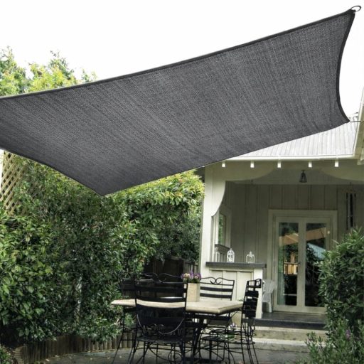 Sjenilo za sunce - za terasu, kvadratne oblike 3x3m grafitne boje- iz HDPE materiala
