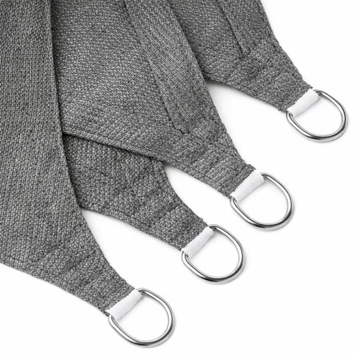 Sjenilo za sunce - za terasu, kvadratne oblike 3x3m grafitne boje- iz HDPE materiala